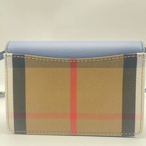 NWT Burberry Grained Calfskin House check Tartan Mix Hampshire WOC - Picture 3 of 7
